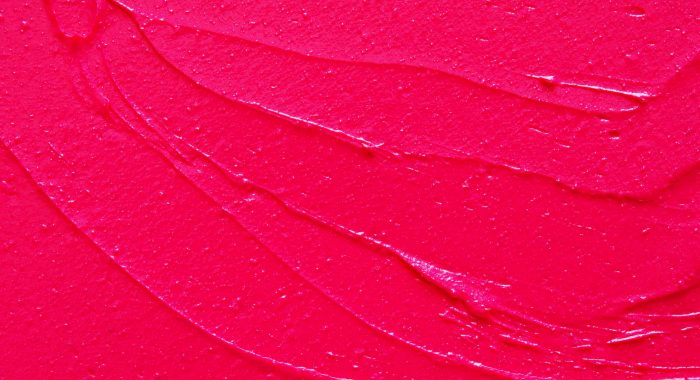 Lipstick smear sample texture.  Abstract colorful pink paint brush and strokes. Image
