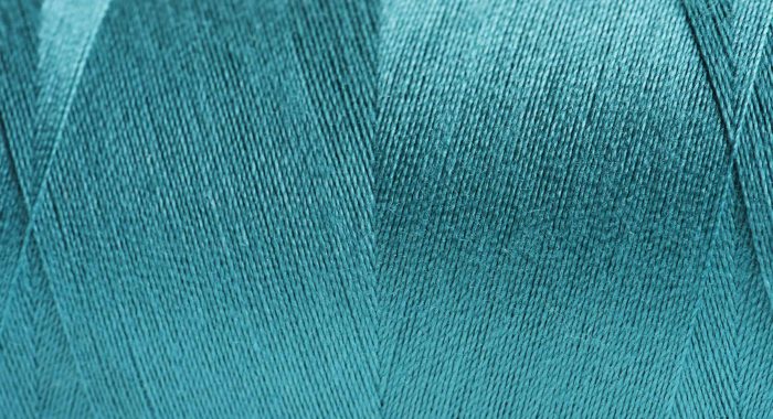 Blue fabric closeup