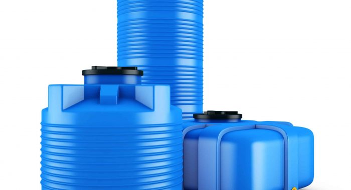 Containers for water of different shapes. 3d rendering.