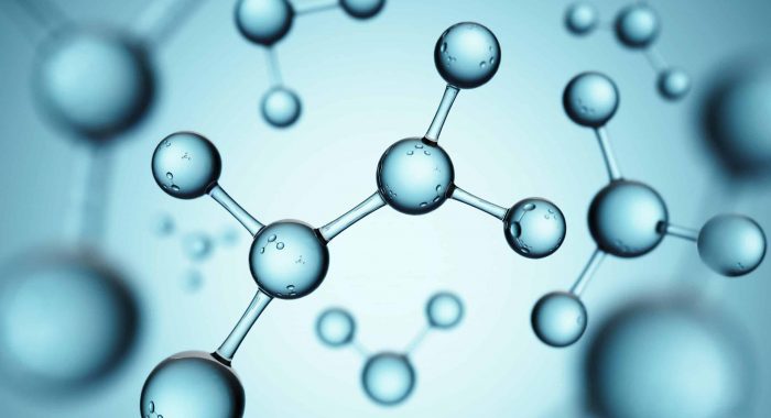 Abstract molecules design background structure for Science or medical background 3d rendering.