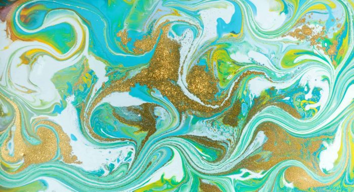 Mixed colored paints background. Ocean ripple style summer pattern