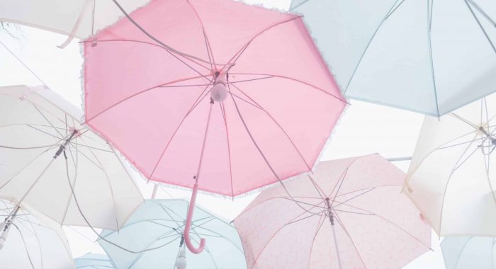 Umbrella pattern pastel