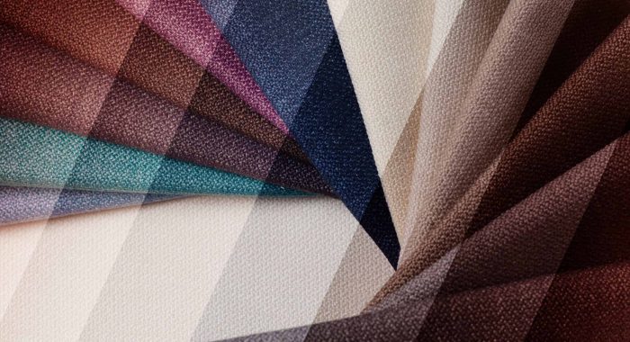 Bright abstract graphic background with gunny textile samples. Good for advertising backdrop and wall art.