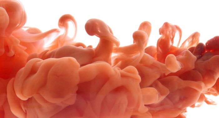 abstract formed by color dissolving in water